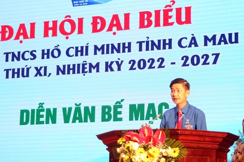 Anh Nguyễn Hoàng Đạo tái đắc cử bí thư Tỉnh Đoàn Cà Mau - Ảnh 1. Anh Nguyễn Hoàng Đạo tái đắc cử bí thư Tỉnh Đoàn Cà Mau - Ảnh 1.