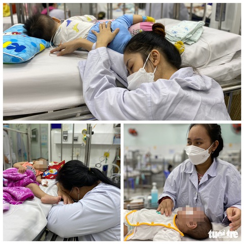 Bệnh nhi mắc bệnh hô hấp tăng mạnh ở TP.HCM, bác sĩ xuyên đêm cứu chữa - Ảnh 6. Bệnh nhi mắc bệnh hô hấp tăng mạnh ở TP.HCM, bác sĩ xuyên đêm cứu chữa - Ảnh 6.