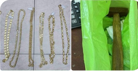 Lại dùng chiêu vờ hỏi mua rồi đập kính cướp vàng ở Bình Dương - Ảnh 2. Lại dùng chiêu vờ hỏi mua rồi đập kính cướp vàng ở Bình Dương - Ảnh 2.