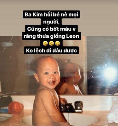 Hồ Ngọc Hà phì cười vì ông xã Kim Lý ngày càng giống hệt con trai Leon - Ảnh 3. Hồ Ngọc Hà phì cười vì ông xã Kim Lý ngày càng giống hệt con trai Leon - Ảnh 3.