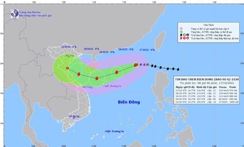 Yêu cầu xây dựng 2 kịch bản ứng phó với bão số 6 đang rất mạnh trên biển - Ảnh 1. Yêu cầu xây dựng 2 kịch bản ứng phó với bão số 6 đang rất mạnh trên biển - Ảnh 1.