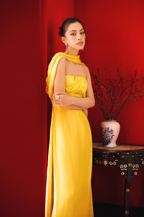 Tiểu Vy khoe vẻ đẹp rạng rỡ đậm chất Á Đông - Ảnh 6. Tiểu Vy khoe vẻ đẹp rạng rỡ đậm chất Á Đông - Ảnh 6.