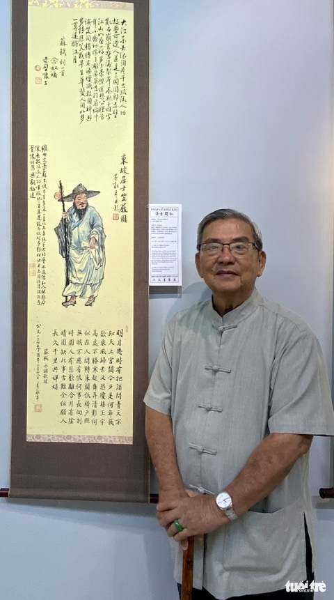 Thưởng thức văn chương Nguyễn Du, Cao Bá Quát, Phan Châu Trinh... qua tác phẩm của 6 thư pháp gia - Ảnh 2. Thưởng thức văn chương Nguyễn Du, Cao Bá Quát, Phan Châu Trinh... qua tác phẩm của 6 thư pháp gia - Ảnh 2.