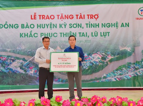 Trungnam Group cùng Kỳ Sơn vượt qua lũ dữ - Ảnh 2. Trungnam Group cùng Kỳ Sơn vượt qua lũ dữ - Ảnh 2.