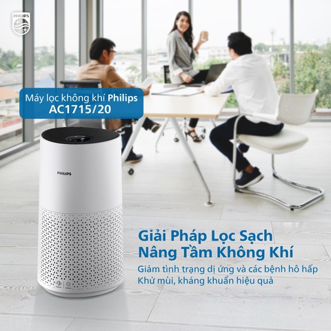 Máy lọc khí Philips AC1715/20 - tiêu chuẩn sống xanh, thở lành cho doanh nghiệp - Ảnh 1. Máy lọc khí Philips AC1715/20 - tiêu chuẩn sống xanh, thở lành cho doanh nghiệp - Ảnh 1.