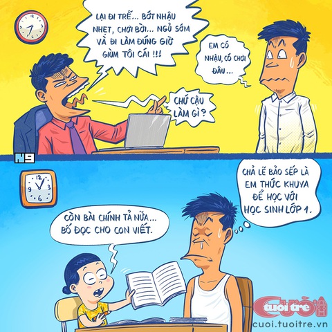 Nỗi khổ của bố học sinh - Ảnh 1. Nỗi khổ của bố học sinh - Ảnh 1.