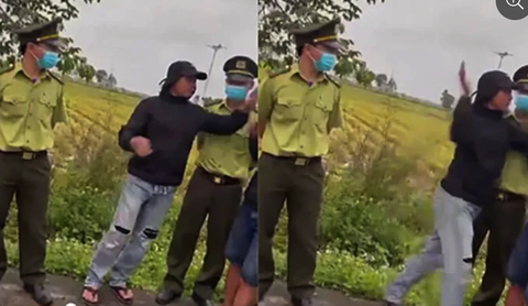 Xôn xao video clip đánh nhau trước mặt kiểm lâm - Ảnh 1. Xôn xao video clip đánh nhau trước mặt kiểm lâm - Ảnh 1.