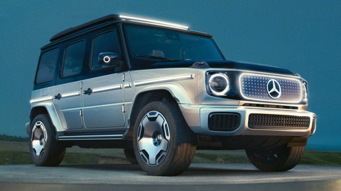 Mercedes-Benz EQG lộ nội thất gần giống hệt G-Class, thêm nút chuyên dụng - Ảnh 1. Mercedes-Benz EQG lộ nội thất gần giống hệt G-Class, thêm nút chuyên dụng - Ảnh 1.
