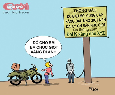 Mua xăng theo đơn vị... giọt - Ảnh 1. Mua xăng theo đơn vị... giọt - Ảnh 1.
