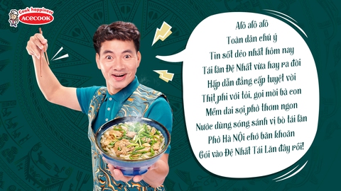Acecook Việt Nam ra mắt Phở Bò Tái Lăn Đệ Nhất - Ảnh 3. Acecook Việt Nam ra mắt Phở Bò Tái Lăn Đệ Nhất - Ảnh 3.