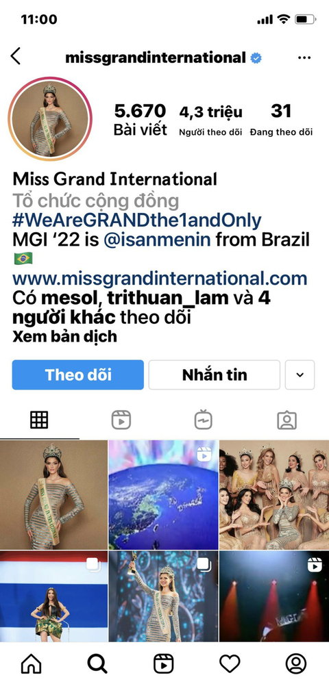 Làn sóng khán giả hủy theo dõi Miss Grand International trên Facebook, Instagram - Ảnh 4. Làn sóng khán giả hủy theo dõi Miss Grand International trên Facebook, Instagram - Ảnh 4.