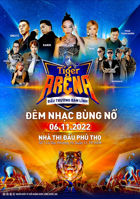 Dàn sao chốt lịch bùng nổ tại trạm cuối của Đấu Trường Bản Lĩnh Tiger Arena - Ảnh 1. Dàn sao chốt lịch bùng nổ tại trạm cuối của Đấu Trường Bản Lĩnh Tiger Arena - Ảnh 1.