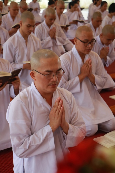 MC Đại Nghĩa xuống tóc, xuất gia gieo duyên tại Huế - Ảnh 1. MC Đại Nghĩa xuống tóc, xuất gia gieo duyên tại Huế - Ảnh 1.