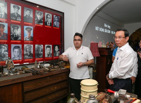 Bí thư Nguyễn Văn Nên thăm các di tích lịch sử Biệt động Sài Gòn - Ảnh 3. Bí thư Nguyễn Văn Nên thăm các di tích lịch sử Biệt động Sài Gòn - Ảnh 3.