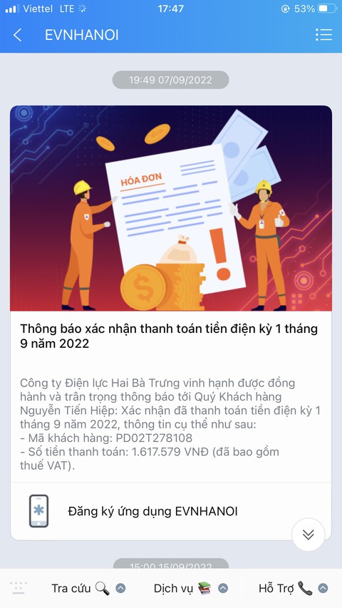 EVNHANOI: 100% khách hàng thanh toán tiền điện không dùng tiền mặt - Ảnh 3. EVNHANOI: 100% khách hàng thanh toán tiền điện không dùng tiền mặt - Ảnh 3.