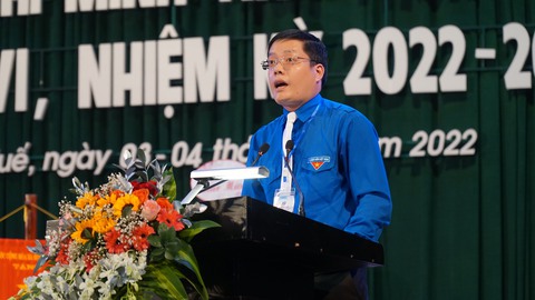 Anh Nguyễn Thanh Hoài tái đắc cử bí thư Tỉnh Đoàn Thừa Thiên Huế - Ảnh 1. Anh Nguyễn Thanh Hoài tái đắc cử bí thư Tỉnh Đoàn Thừa Thiên Huế - Ảnh 1.