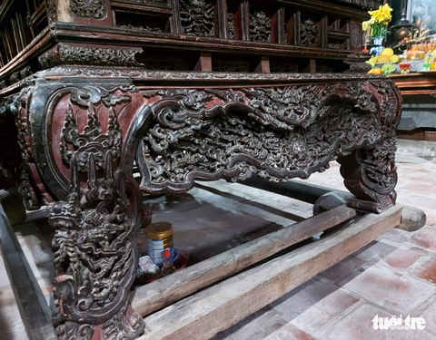 Độc bản hương án chùa Keo trở thành bảo vật quốc gia - Ảnh 2. Độc bản hương án chùa Keo trở thành bảo vật quốc gia - Ảnh 2.