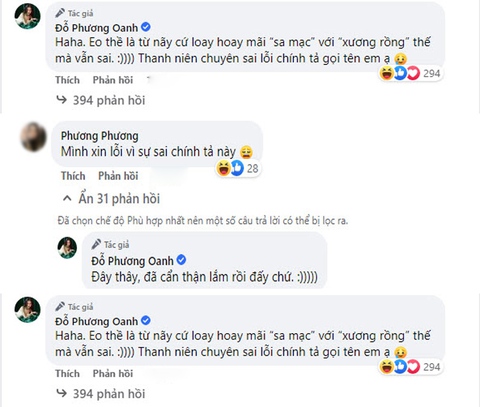 Phương Oanh sửa đi sửa lại lỗi chính tả cơ bản khi nói đạo lý - Ảnh 2. Phương Oanh sửa đi sửa lại lỗi chính tả cơ bản khi nói đạo lý - Ảnh 2.