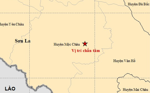 Động đất mạnh 3,2 độ, gây rung lắc ở Mộc Châu - Ảnh 1. Động đất mạnh 3,2 độ, gây rung lắc ở Mộc Châu - Ảnh 1.
