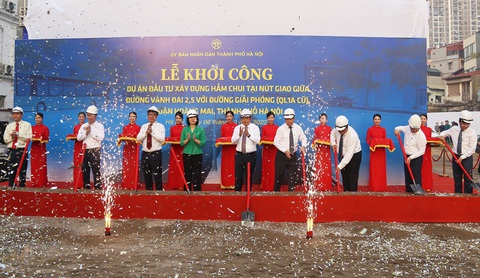 Hà Nội tiếp tục khởi công hầm chui hơn 770 tỉ đồng - Ảnh 1. Hà Nội tiếp tục khởi công hầm chui hơn 770 tỉ đồng - Ảnh 1.
