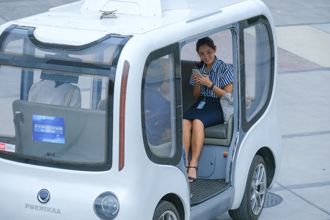 Thử nghiệm xe tự hành ‘Made in Việt Nam’ trên hệ thống giao thông công cộng - Ảnh 3. Thử nghiệm xe tự hành ‘Made in Việt Nam’ trên hệ thống giao thông công cộng - Ảnh 3.
