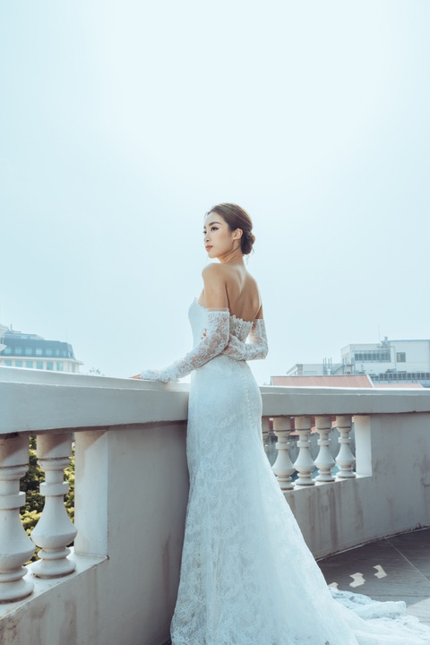 Đỗ Mỹ Linh tung ảnh mặc váy cưới trước tin sắp lên xe bông - Ảnh 9. Đỗ Mỹ Linh tung ảnh mặc váy cưới trước tin sắp lên xe bông - Ảnh 9.