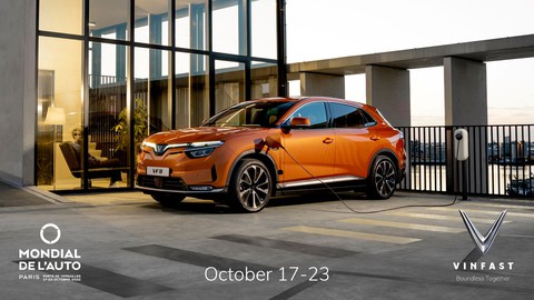 VinFast trở lại Paris Motor Show, ra mắt 4 mẫu xe điện tại thị trường Pháp - Ảnh 1. VinFast trở lại Paris Motor Show, ra mắt 4 mẫu xe điện tại thị trường Pháp - Ảnh 1.