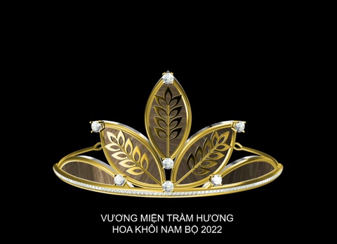 Hoa khôi Nam Bộ gây ấn tượng với vương miện trầm hương - Ảnh 1. Hoa khôi Nam Bộ gây ấn tượng với vương miện trầm hương - Ảnh 1.