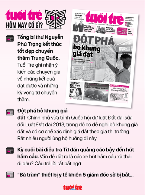 Tin sáng 2-11: Tìm cách thêm tiền cho Công ty Metro số 1; Từ đêm nay miền Bắc trở lạnh - Ảnh 3. Tin sáng 2-11: Tìm cách thêm tiền cho Công ty Metro số 1; Từ đêm nay miền Bắc trở lạnh - Ảnh 3.