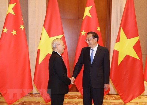 Tổng bí thư Nguyễn Phú Trọng hội kiến Thủ tướng Trung Quốc Lý Khắc Cường - Ảnh 1. Tổng bí thư Nguyễn Phú Trọng hội kiến Thủ tướng Trung Quốc Lý Khắc Cường - Ảnh 1.
