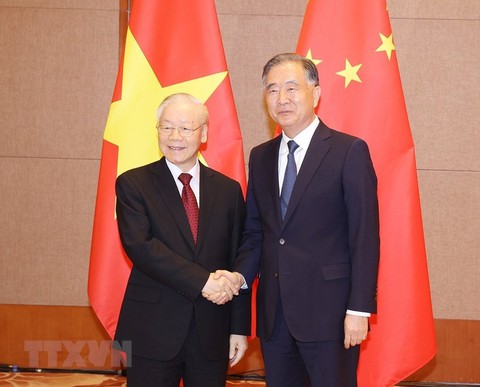 Tổng bí thư Nguyễn Phú Trọng hội kiến Chủ tịch Chính hiệp Trung Quốc Uông Dương - Ảnh 1. Tổng bí thư Nguyễn Phú Trọng hội kiến Chủ tịch Chính hiệp Trung Quốc Uông Dương - Ảnh 1.