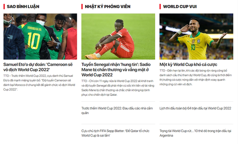 Tuổi Trẻ Online ra mắt chuyên mục World Cup 2022 - Ảnh 2. Tuổi Trẻ Online ra mắt chuyên mục World Cup 2022 - Ảnh 2.