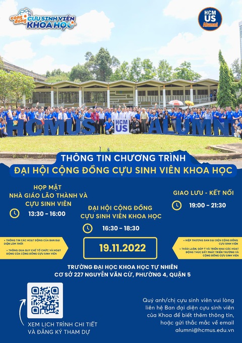 Tổ chức Đại hội cộng đồng cựu sinh viên khoa học lần thứ I - Ảnh 4. Tổ chức Đại hội cộng đồng cựu sinh viên khoa học lần thứ I - Ảnh 4.