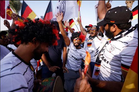 Màu sắc World Cup 2022 đã tràn ngập ở Qatar - Ảnh 1. Màu sắc World Cup 2022 đã tràn ngập ở Qatar - Ảnh 1.