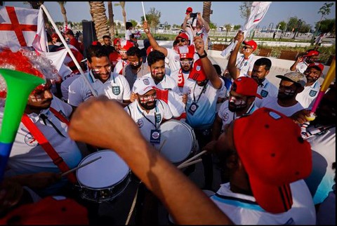 Màu sắc World Cup 2022 đã tràn ngập ở Qatar - Ảnh 9. Màu sắc World Cup 2022 đã tràn ngập ở Qatar - Ảnh 9.