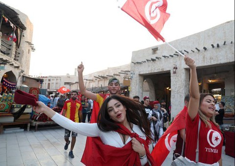 Màu sắc World Cup 2022 đã tràn ngập ở Qatar - Ảnh 10. Màu sắc World Cup 2022 đã tràn ngập ở Qatar - Ảnh 10.