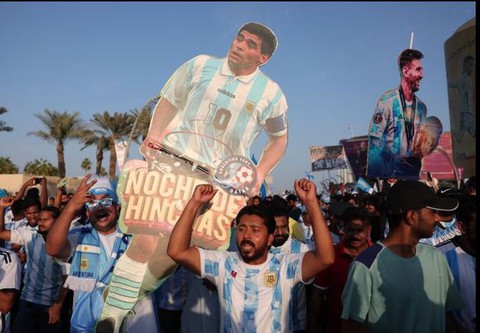 Màu sắc World Cup 2022 đã tràn ngập ở Qatar - Ảnh 5. Màu sắc World Cup 2022 đã tràn ngập ở Qatar - Ảnh 5.