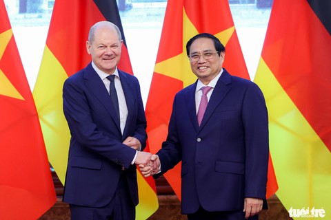 Thủ tướng Việt Nam, Đức bàn nhiều về hợp tác kinh tế - Ảnh 1. Thủ tướng Việt Nam, Đức bàn nhiều về hợp tác kinh tế - Ảnh 1.
