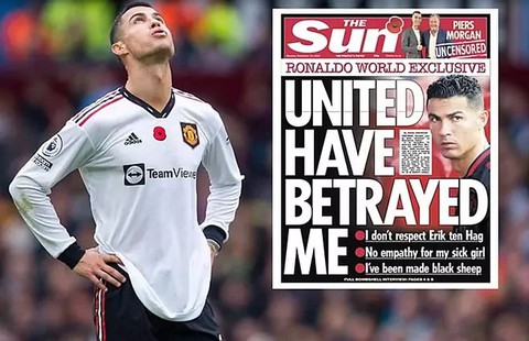 Cristiano Ronaldo: Manchester United đã phản bội tôi - Ảnh 1. Cristiano Ronaldo: Manchester United đã phản bội tôi - Ảnh 1.