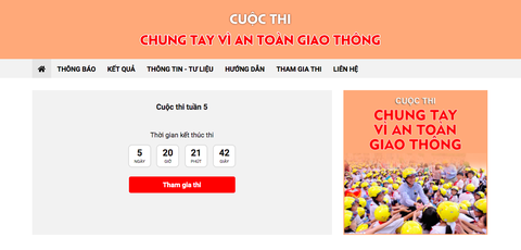 Phát động cuộc thi Chung tay vì an toàn giao thông năm 2022 - Ảnh 1. Phát động cuộc thi Chung tay vì an toàn giao thông năm 2022 - Ảnh 1.