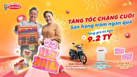 Hành trình mừng tuổi 22 của Hảo Hảo sắp khép lại với nhiều con số ấn tượng - Ảnh 1. Hành trình mừng tuổi 22 của Hảo Hảo sắp khép lại với nhiều con số ấn tượng - Ảnh 1.