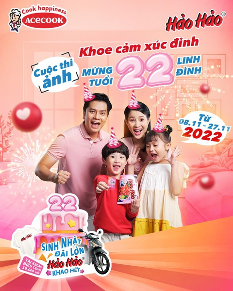 Hành trình mừng tuổi 22 của Hảo Hảo sắp khép lại với nhiều con số ấn tượng - Ảnh 4. Hành trình mừng tuổi 22 của Hảo Hảo sắp khép lại với nhiều con số ấn tượng - Ảnh 4.