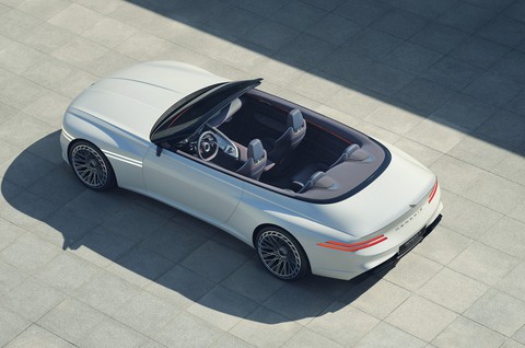 Hãng xe sang của Hyundai công bố concept mui trần với khoang lái khép kín - Ảnh 7. Hãng xe sang của Hyundai công bố concept mui trần với khoang lái khép kín - Ảnh 7.