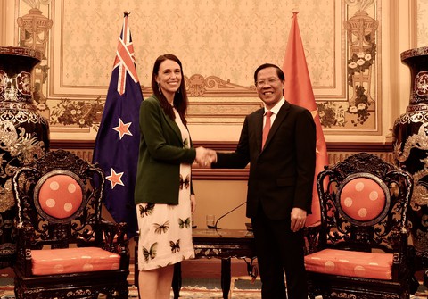 Thủ tướng New Zealand bàn hợp tác với Chủ tịch UBND TP.HCM Phan Văn Mãi - Ảnh 1. Thủ tướng New Zealand bàn hợp tác với Chủ tịch UBND TP.HCM Phan Văn Mãi - Ảnh 1.