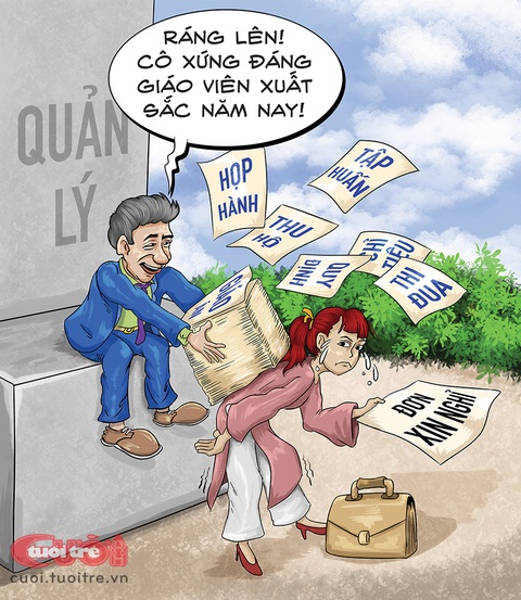 Giáo viên ngày nay phải cõng đủ thứ - Ảnh 1. Giáo viên ngày nay phải cõng đủ thứ - Ảnh 1.