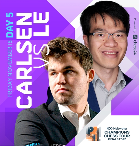 Thắng 2 ván nhưng Quang Liêm vẫn thua ‘vua cờ’ Magnus Carlsen - Ảnh 1. Thắng 2 ván nhưng Quang Liêm vẫn thua ‘vua cờ’ Magnus Carlsen - Ảnh 1.