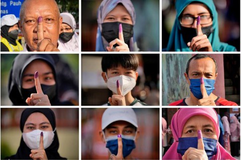 Cử tri đi bỏ phiếu kỷ lục trong cuộc tổng tuyển cử Malaysia - Ảnh 1. Cử tri đi bỏ phiếu kỷ lục trong cuộc tổng tuyển cử Malaysia - Ảnh 1.