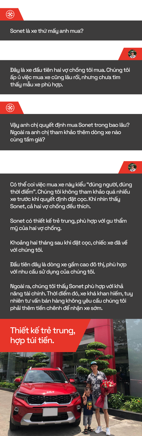 Chủ xe Kia Sonet: Chọn Sonet vì thiết kế và hợp túi tiền - Ảnh 1. Chủ xe Kia Sonet: Chọn Sonet vì thiết kế và hợp túi tiền - Ảnh 1.