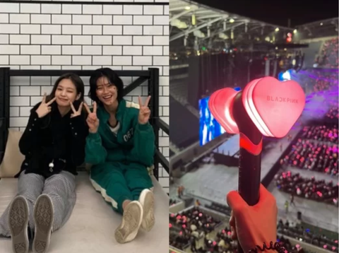 Diễn viên Trò chơi con mực rủ rê con gái Johnny Depp đi xem concert của BLACKPINK - Ảnh 2. Diễn viên Trò chơi con mực rủ rê con gái Johnny Depp đi xem concert của BLACKPINK - Ảnh 2.