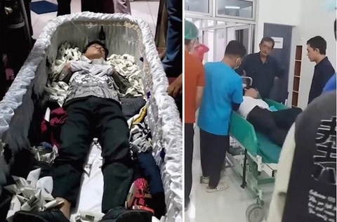 Người đàn ông giả chết trong quan tài để trốn nợ bị bể sô - Ảnh 1. Người đàn ông giả chết trong quan tài để trốn nợ bị bể sô - Ảnh 1.